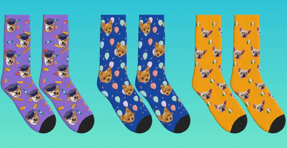 Custom dog socks