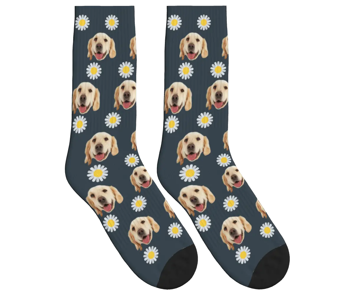 Daisy Print Socks