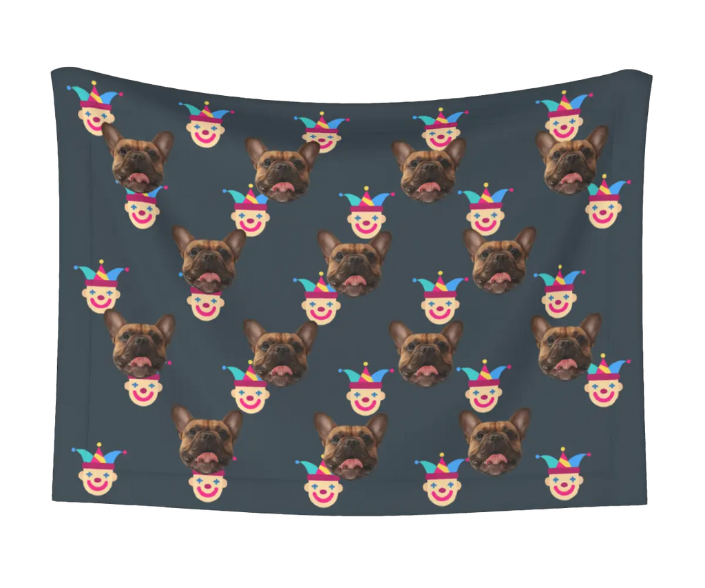 Jester & Dog Face Blanket