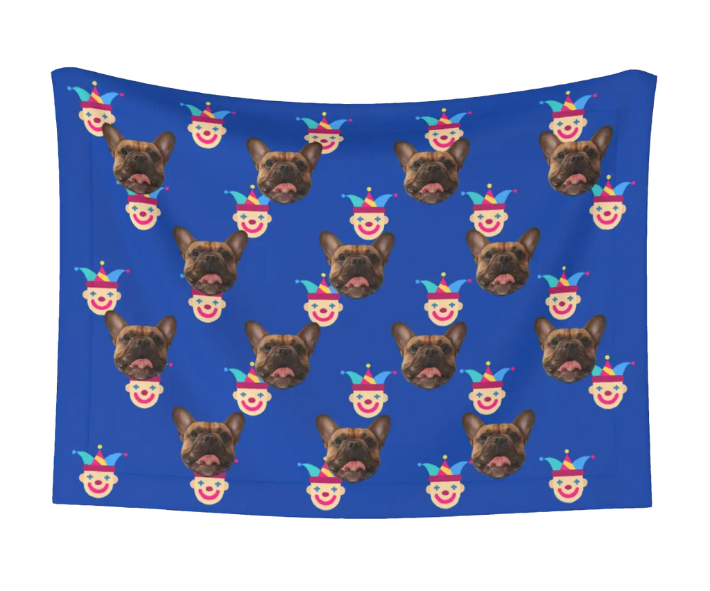 Jester & Dog Face Blanket