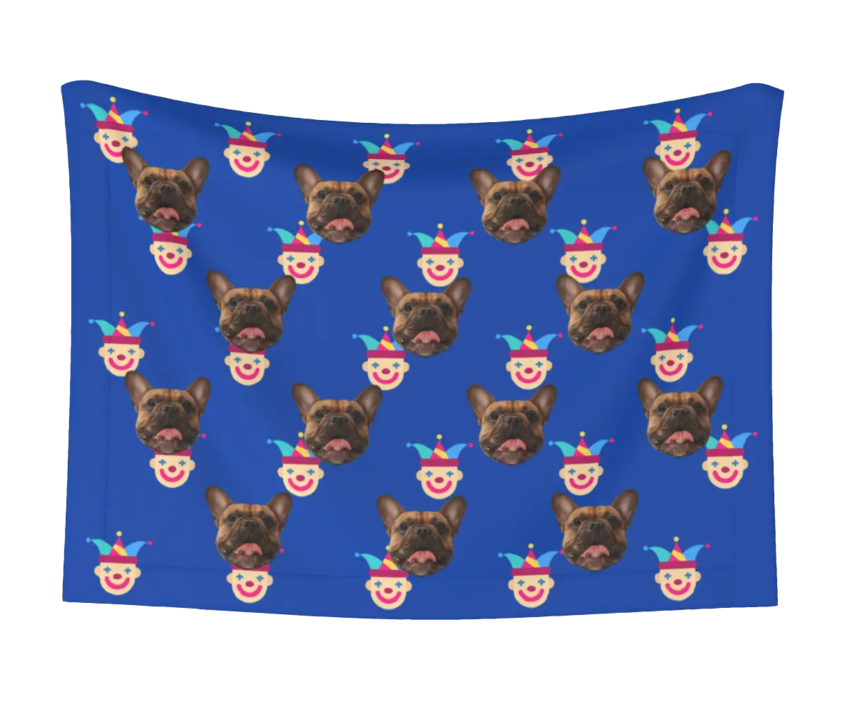 Jester & Dog Face Blanket