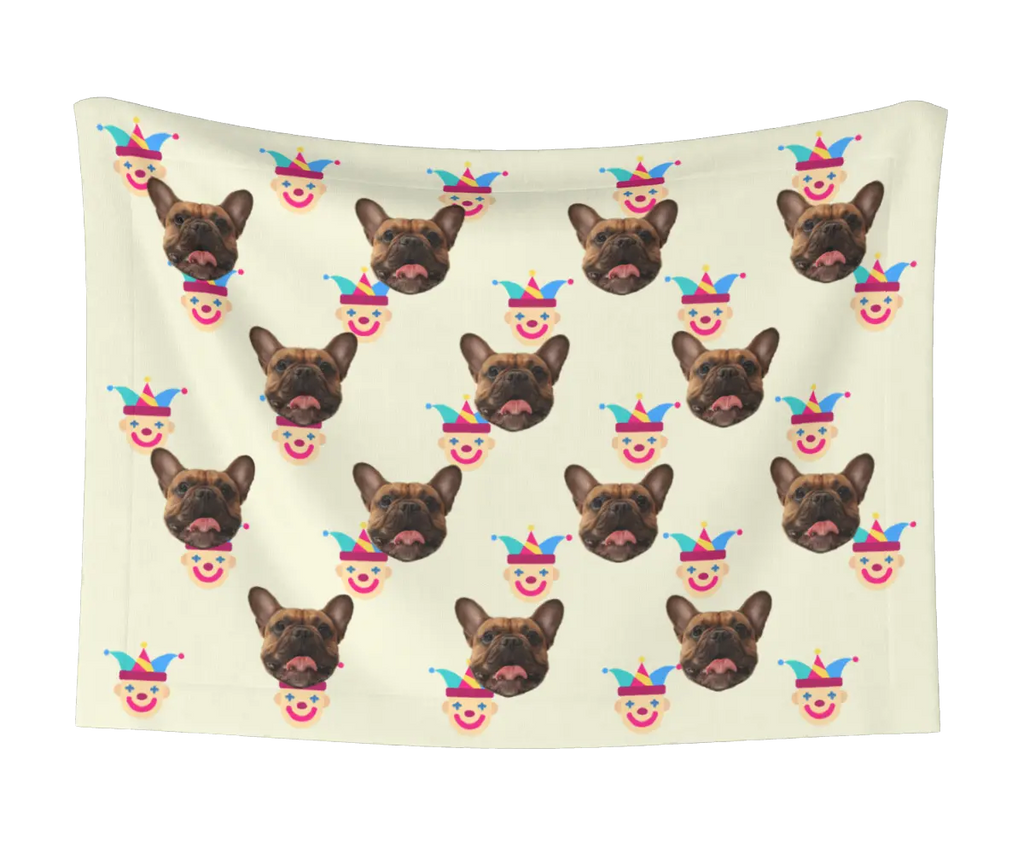 Jester & Dog Face Blanket