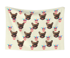 Jester & Dog Face Blanket