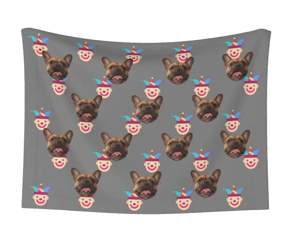 Jester & Dog Face Blanket