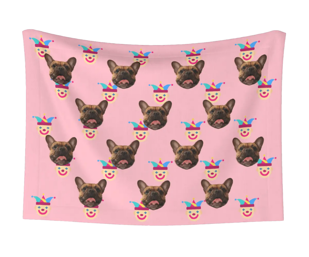 Jester & Dog Face Blanket