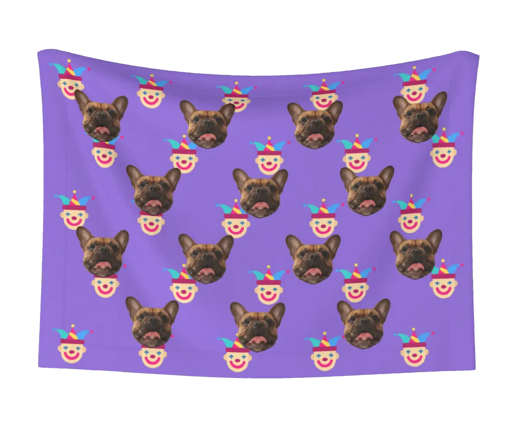 Jester & Dog Face Blanket