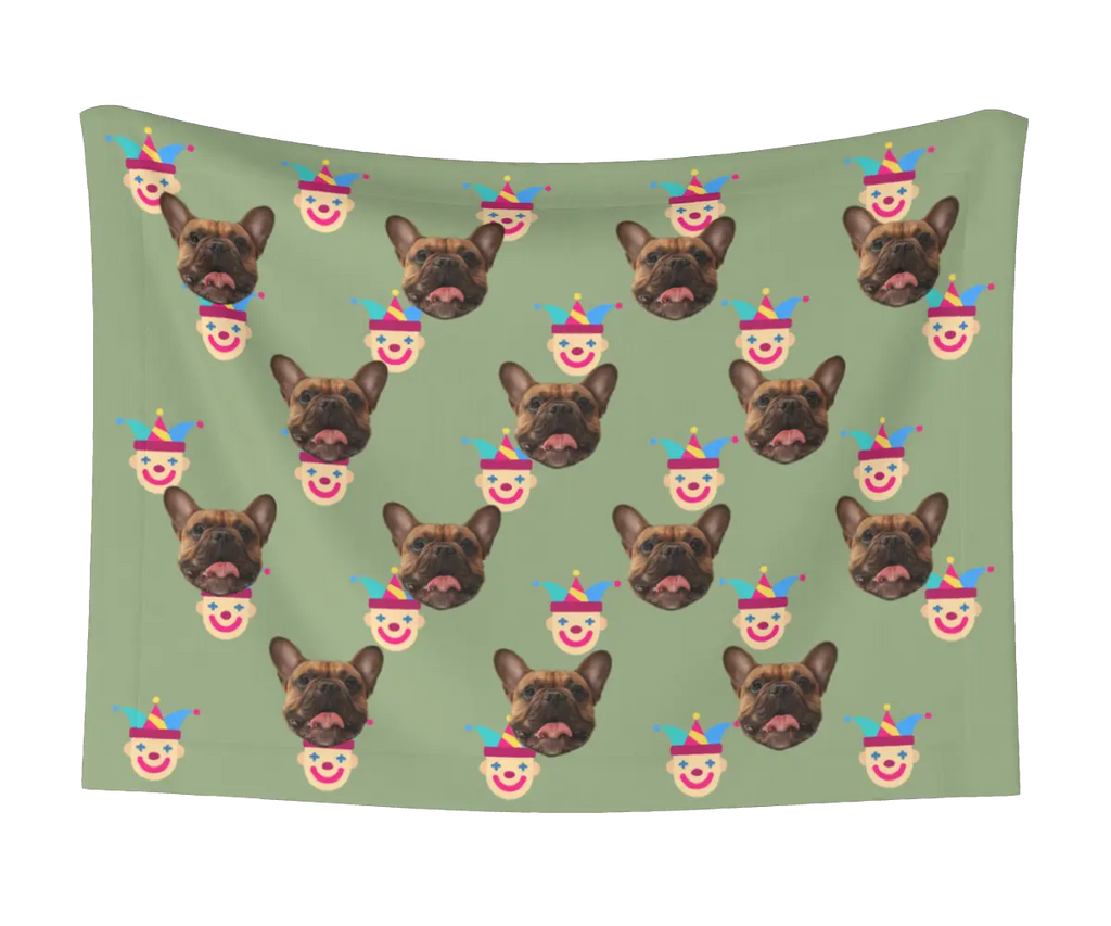 Jester & Dog Face Blanket