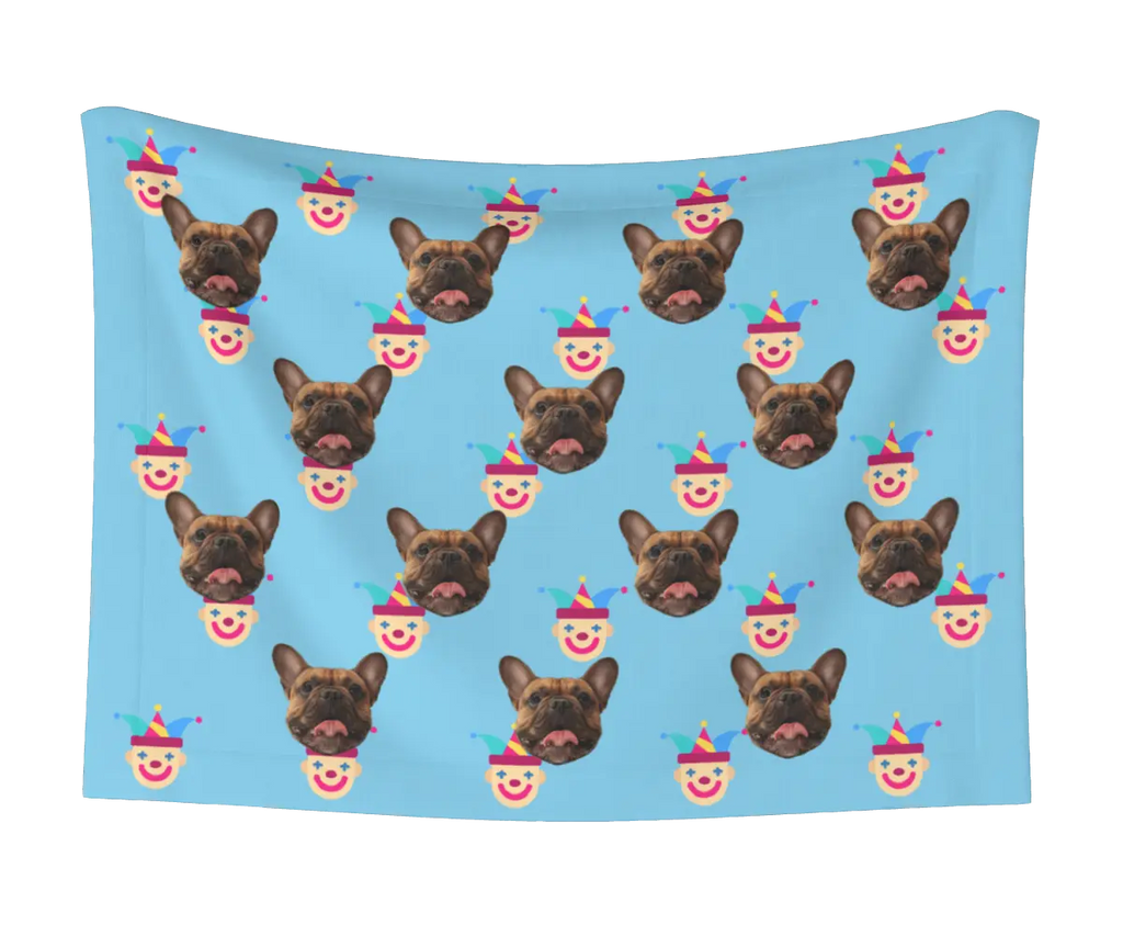 Jester & Dog Face Blanket