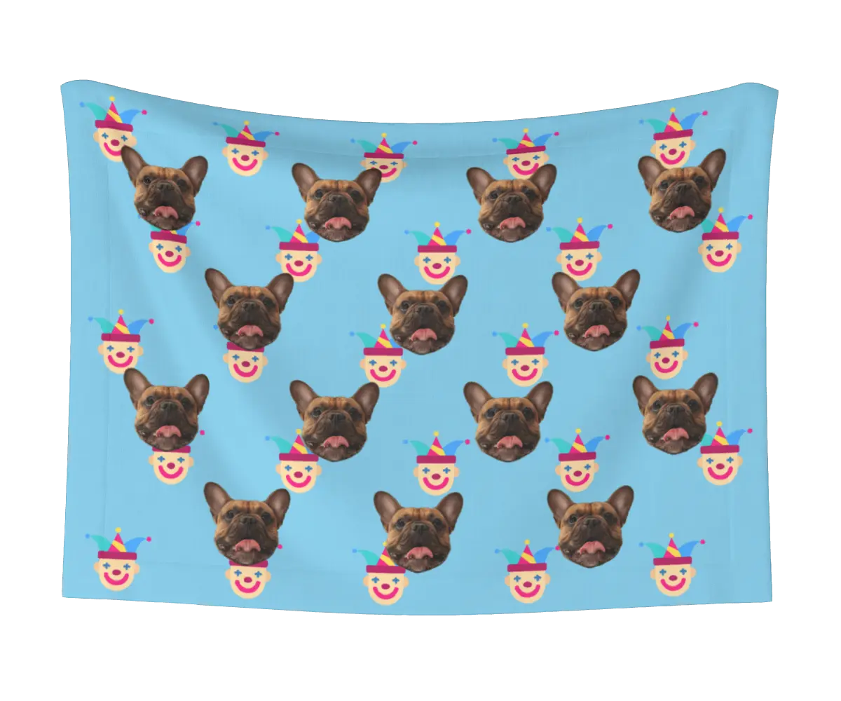 Jester & Dog Face Blanket