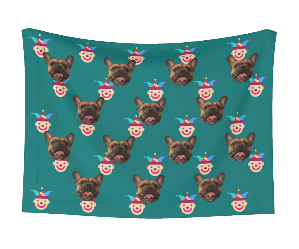 Jester & Dog Face Blanket
