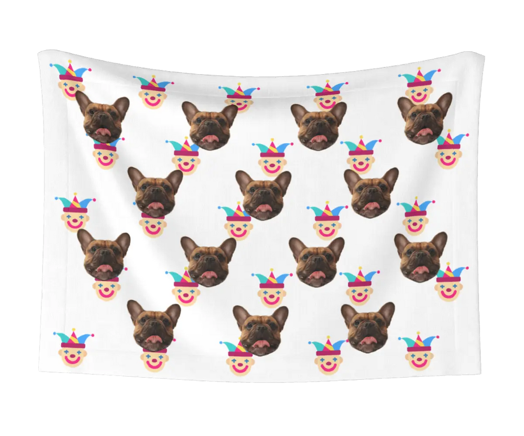 Jester & Dog Face Blanket
