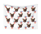 Jester & Dog Face Blanket