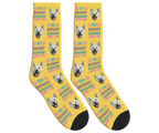 No Bunny Loves You Like I Do Socks - Mustard Yellow / Crew Socks
