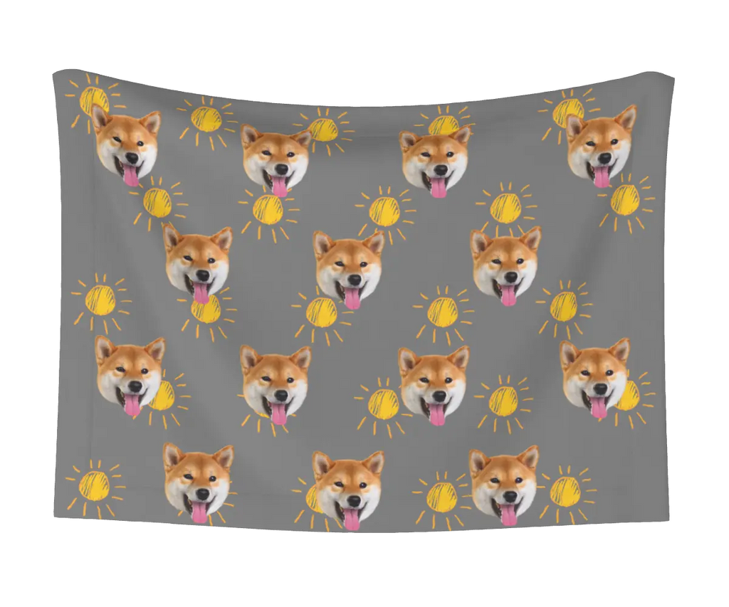 Suns & Dog Face Blanket
