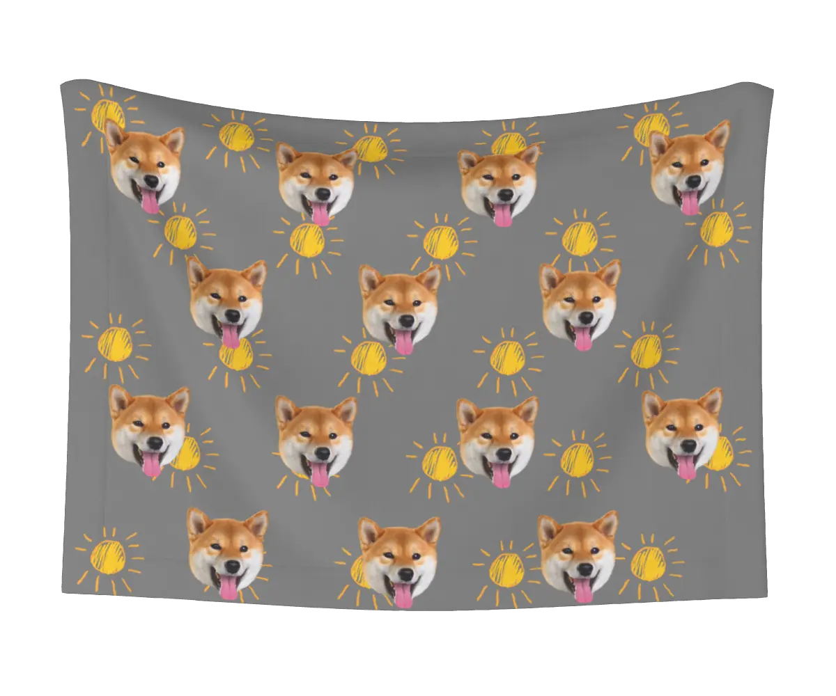 Suns & Dog Face Blanket