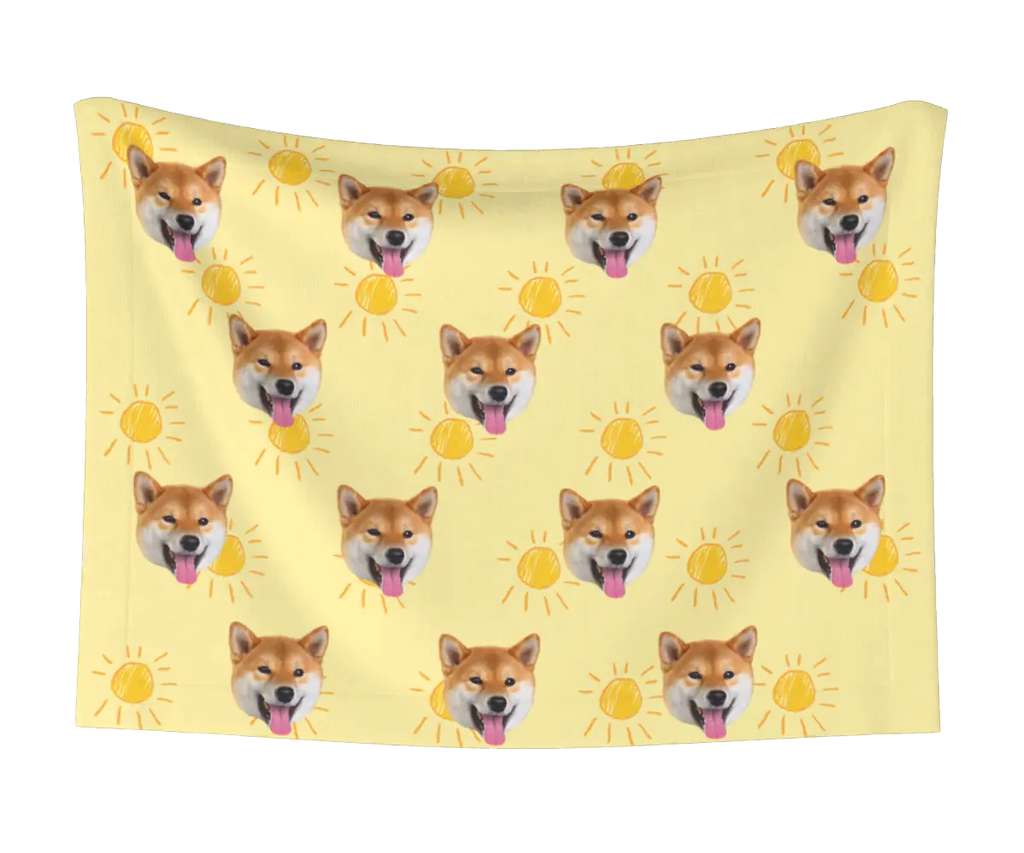 Suns & Dog Face Blanket