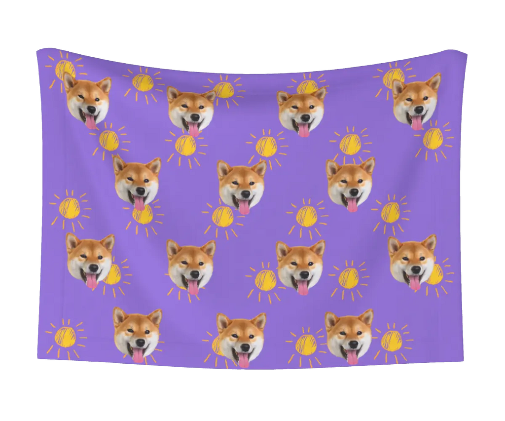Suns & Dog Face Blanket