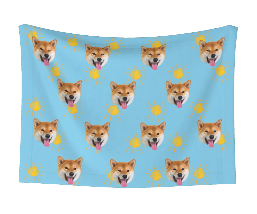 Suns & Dog Face Blanket