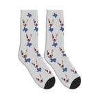 Texas Map Dog Face Socks in Very Light Gray with a custom dog photo